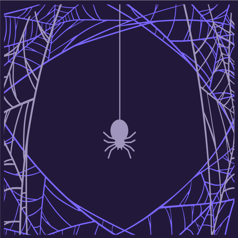 Poster tienerkamer spider web focus - TenStickers