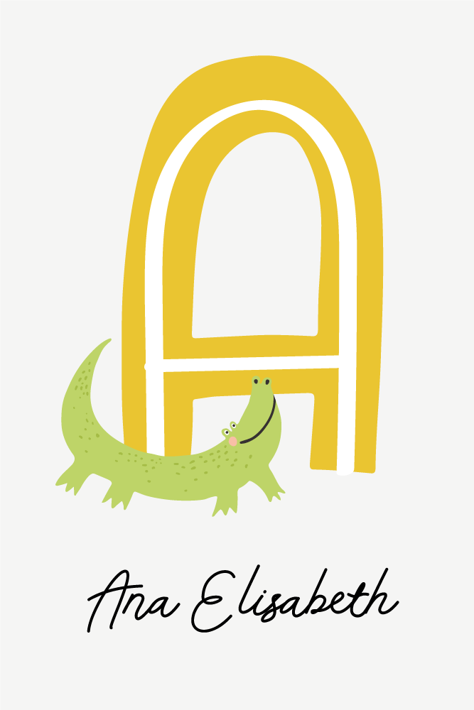 Poster tienerkamer een krokodilvriend - TenStickers