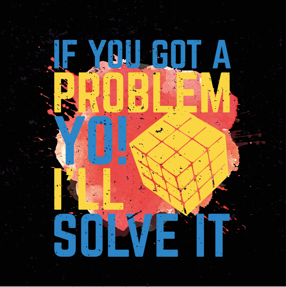 Poster tienerkamer rubik's cube quote - TenStickers