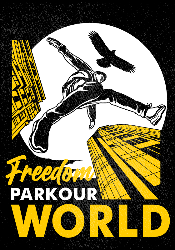 Poster sport parkour wereld - TenStickers