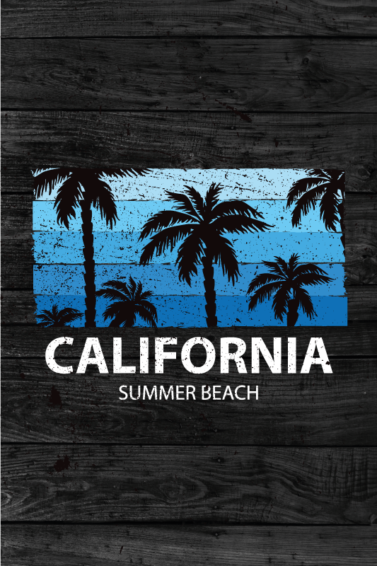 Poster steden california zomer strand poster - TenStickers