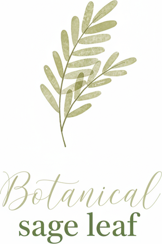Aanpasbare poster botanische salieblad - TenStickers