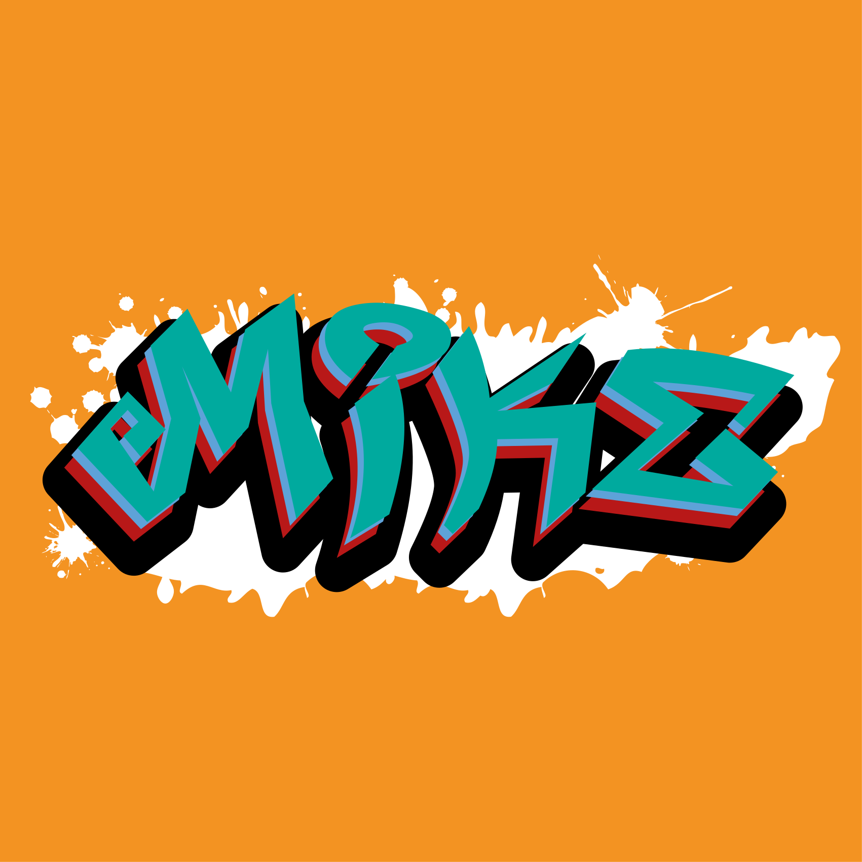 Aanpasbare poster stijlvolle letterkunst - TenStickers