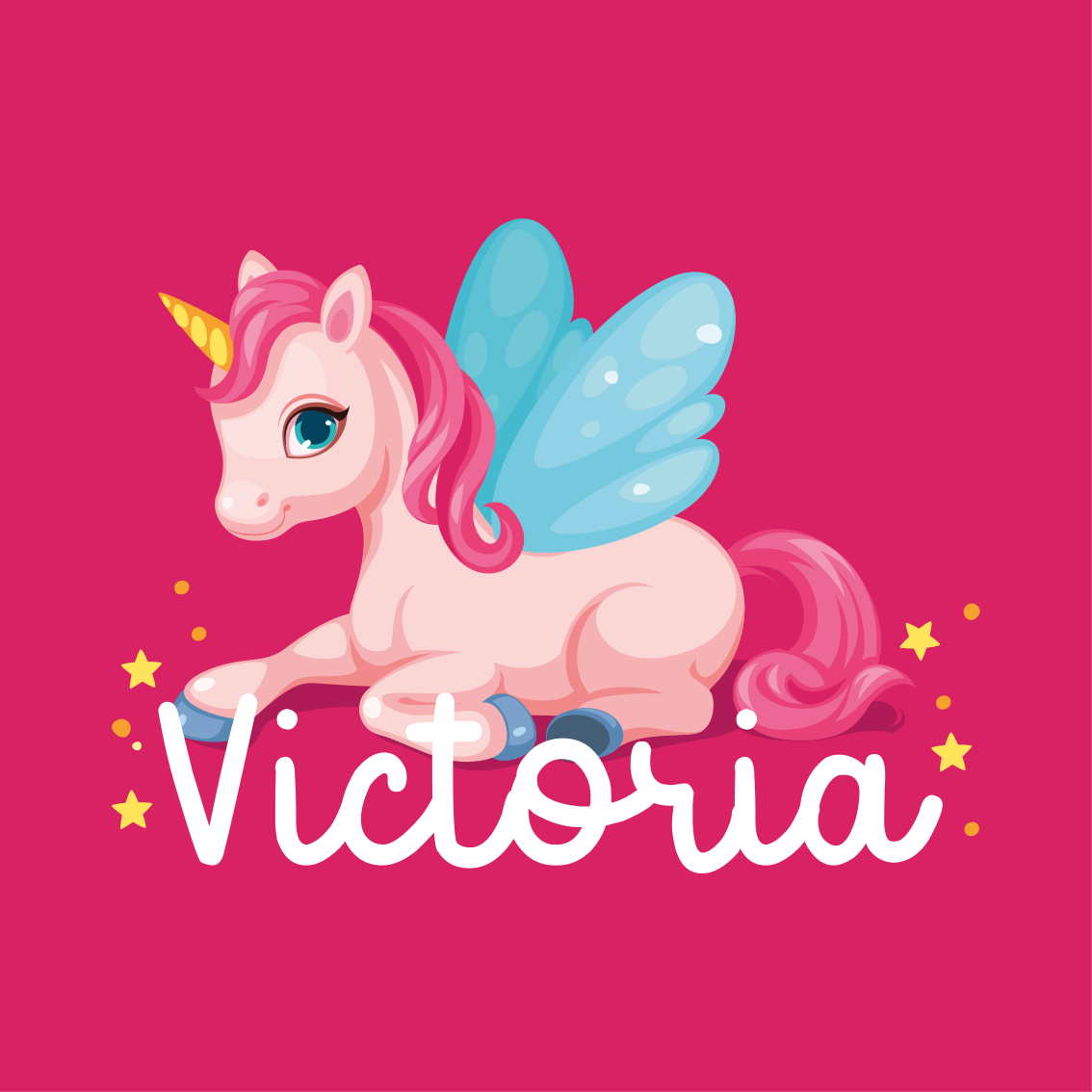 Aanpasbare poster schattig fantasiewezen - TenStickers
