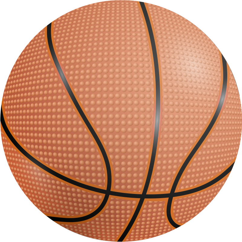 Basketball poster vinylvloer met basketbalprint - TenStickers