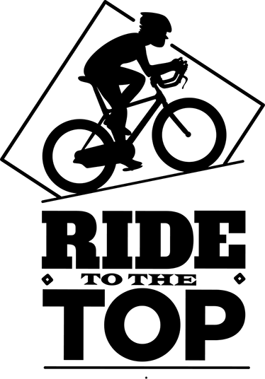 Poster fiets stickers voor fietsers rit naar de top - TenStickers