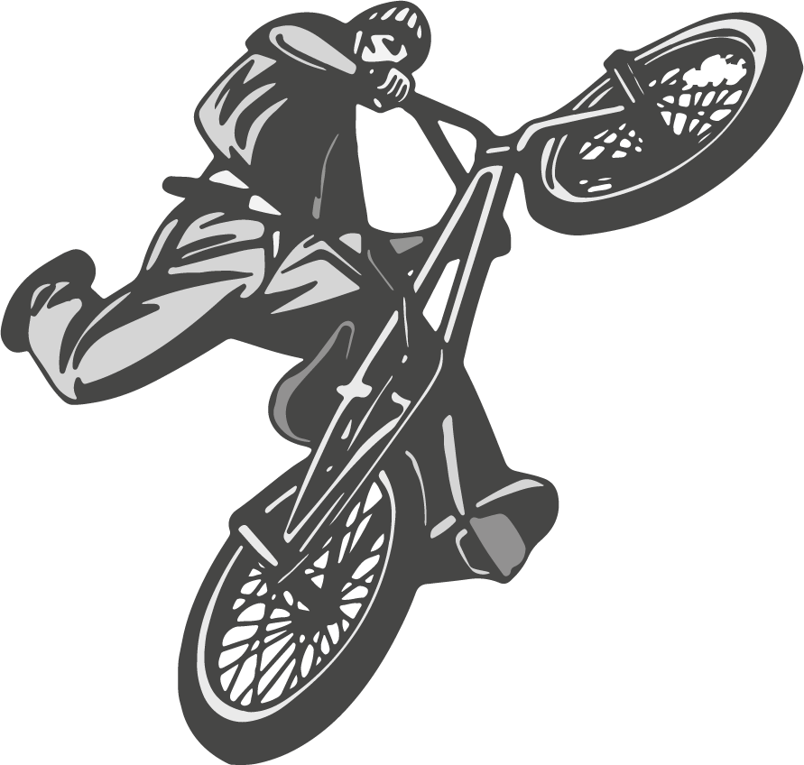 Poster fiets vinyl voor jongenskamer bicicroos - TenStickers