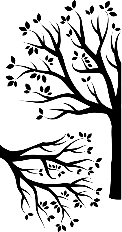 Bomen poster hoekboom sticker - TenStickers