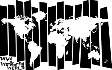 Wereldkaart poster retro wereldkaart op vinyl - TenStickers