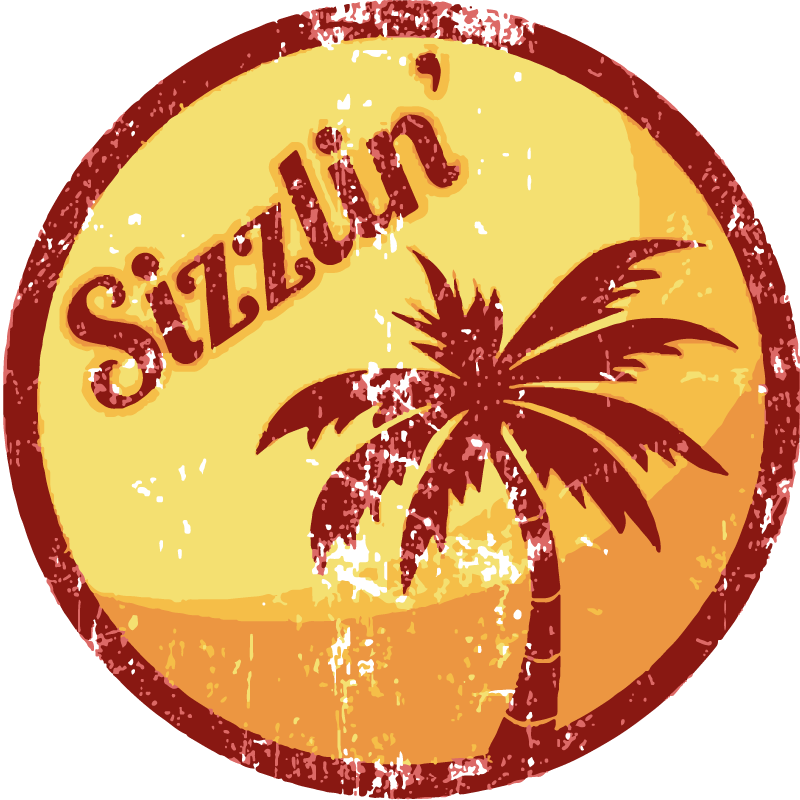 Poster vintage sizzlin' 70's vintage sticker - TenStickers
