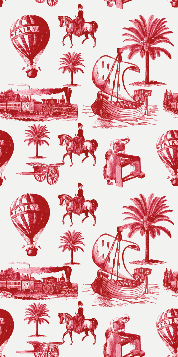 Poster vintage franse vintage luchtballonnen - TenStickers
