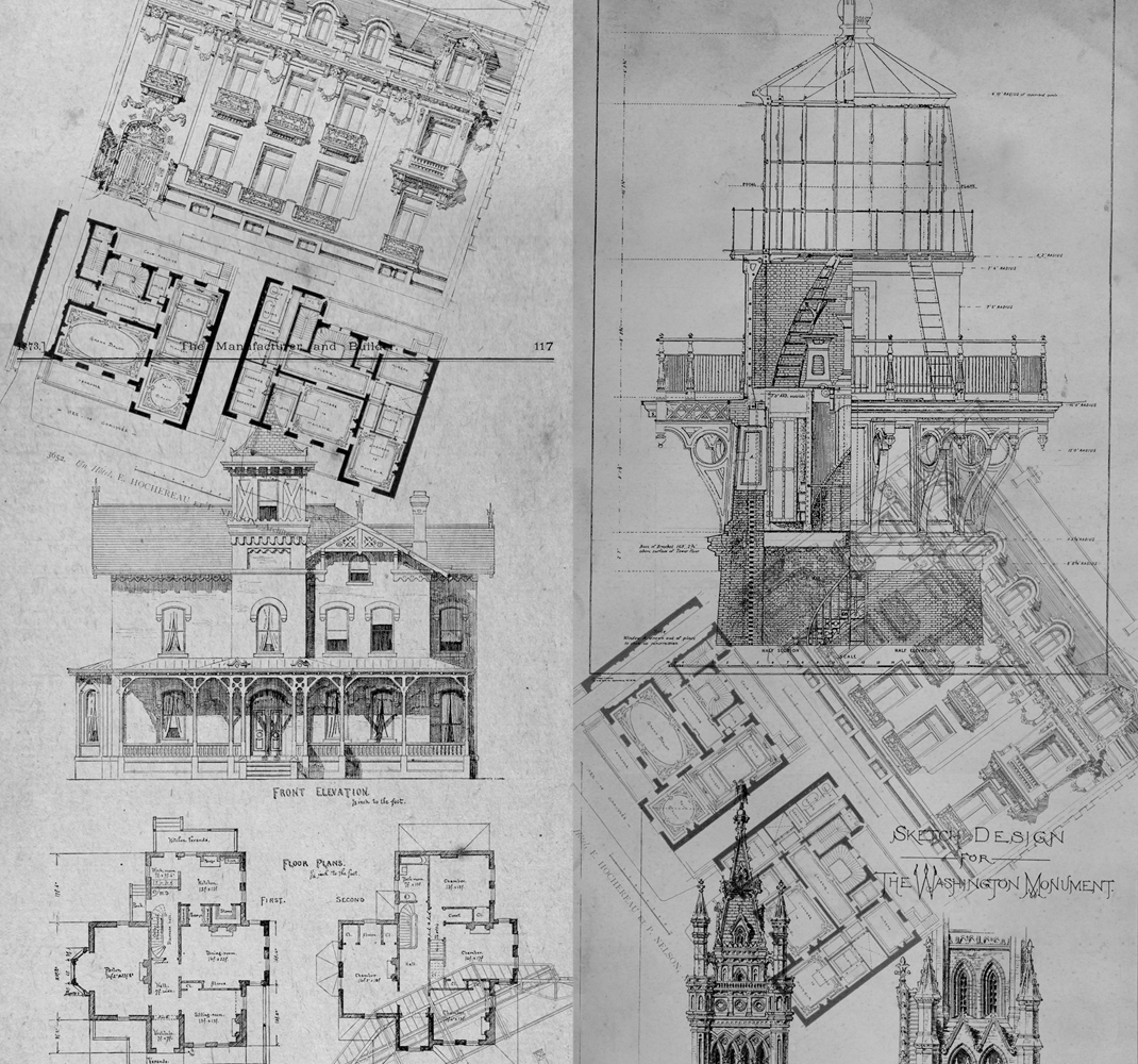 Poster vintage architectonische juwelen - TenStickers
