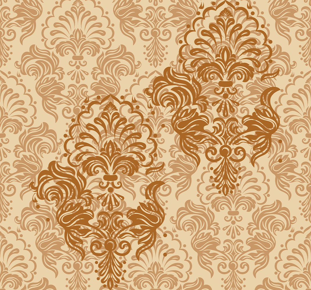 Poster vintage oud warm gekleurd vervaagd patroon - TenStickers
