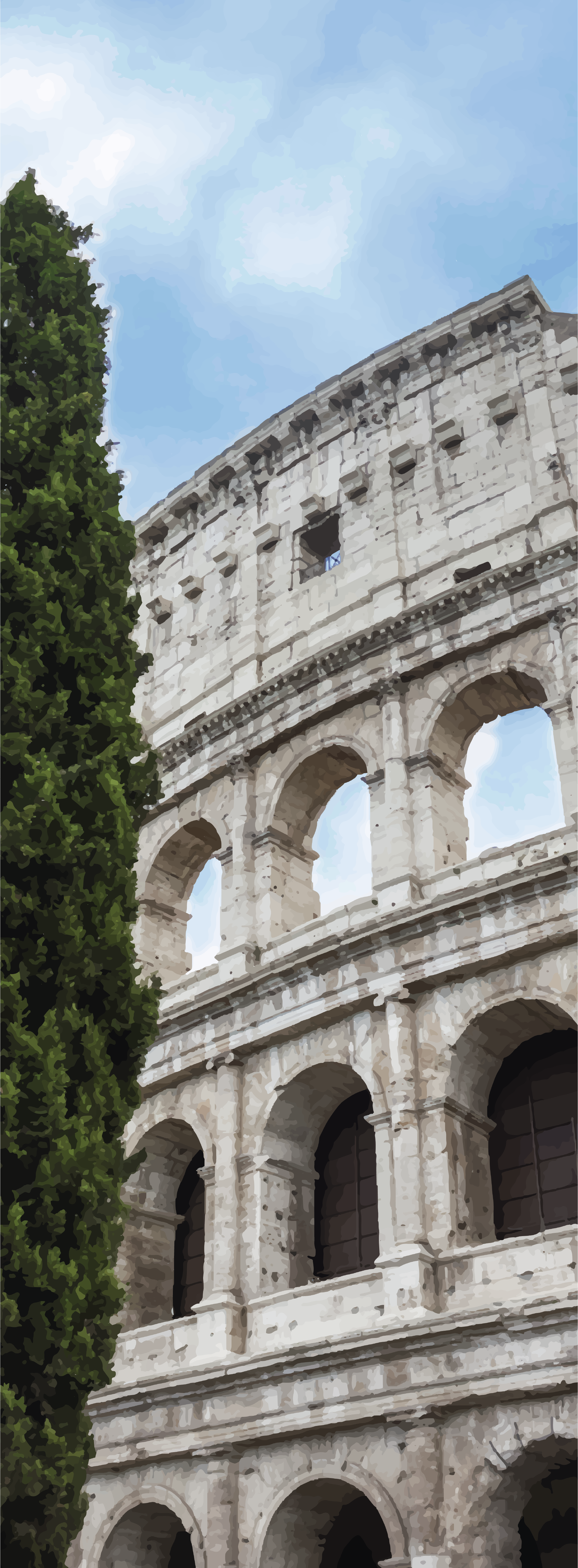 Poster landschap roma coliseum - TenStickers