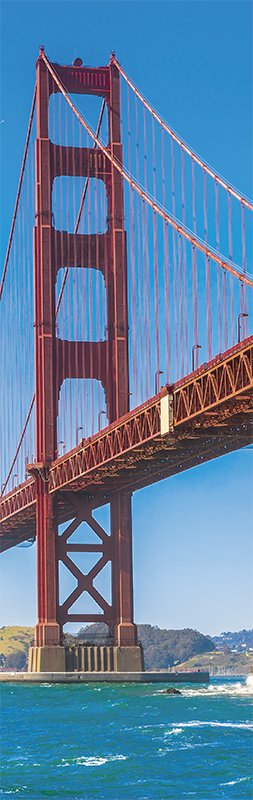 Poster landschap cpprivalia keuken koelkast goldenstate - TenStickers