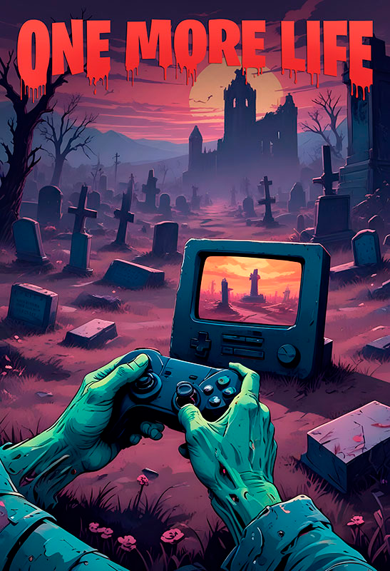 Videogameposter een leven extra - TenStickers