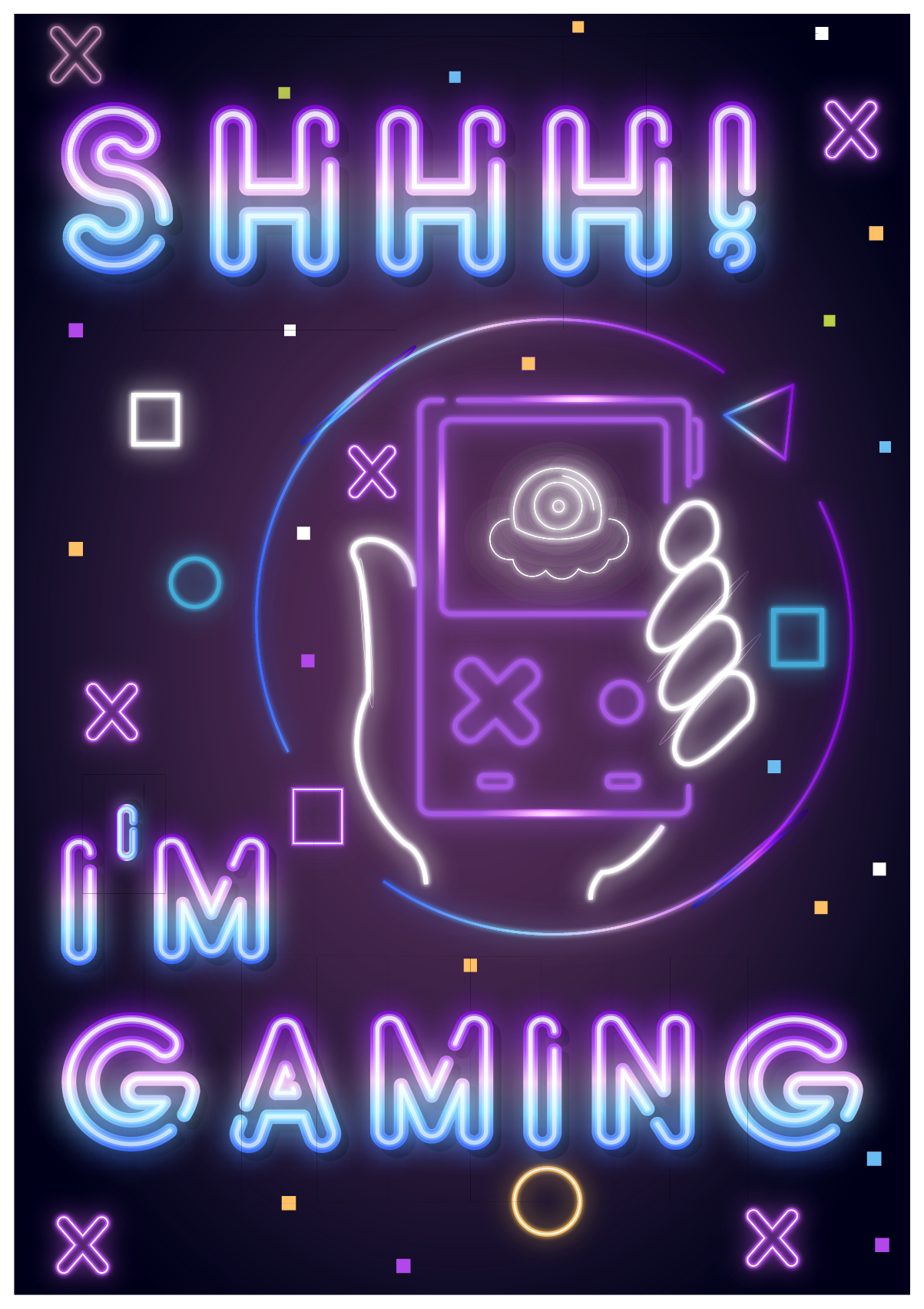 Videogameposter ik ben aan het gamen - TenStickers