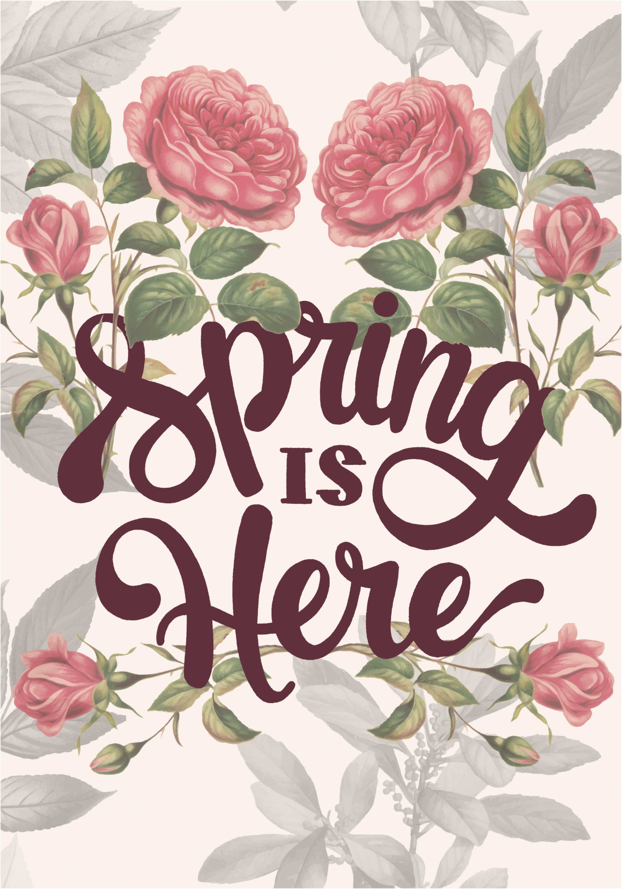 Poster bloem de lente is hier - TenStickers