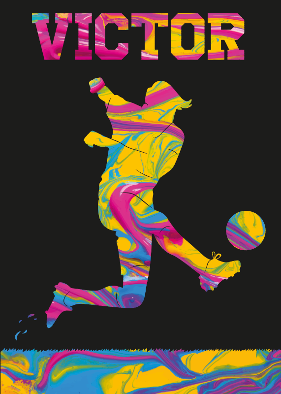 Voetbal poster football voor de echte fan - TenStickers