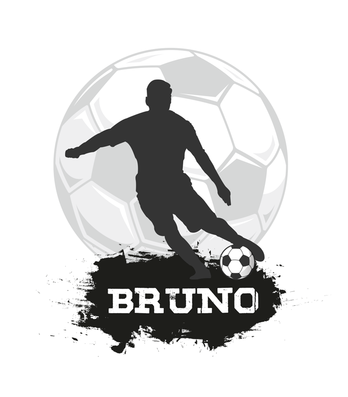 Voetbal poster aanpasbare voetbalbal - TenStickers