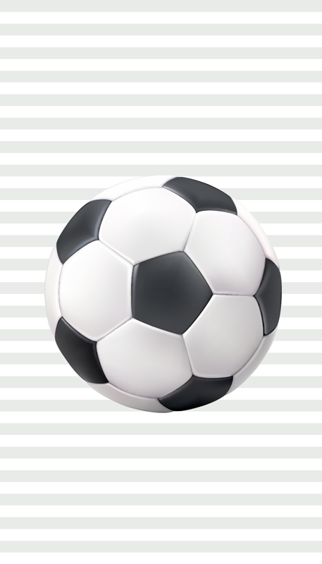 Voetbal poster witte en zwarte bal - TenStickers