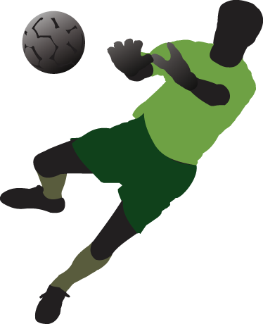 Voetbal poster jeugdige doelman vinyl - TenStickers
