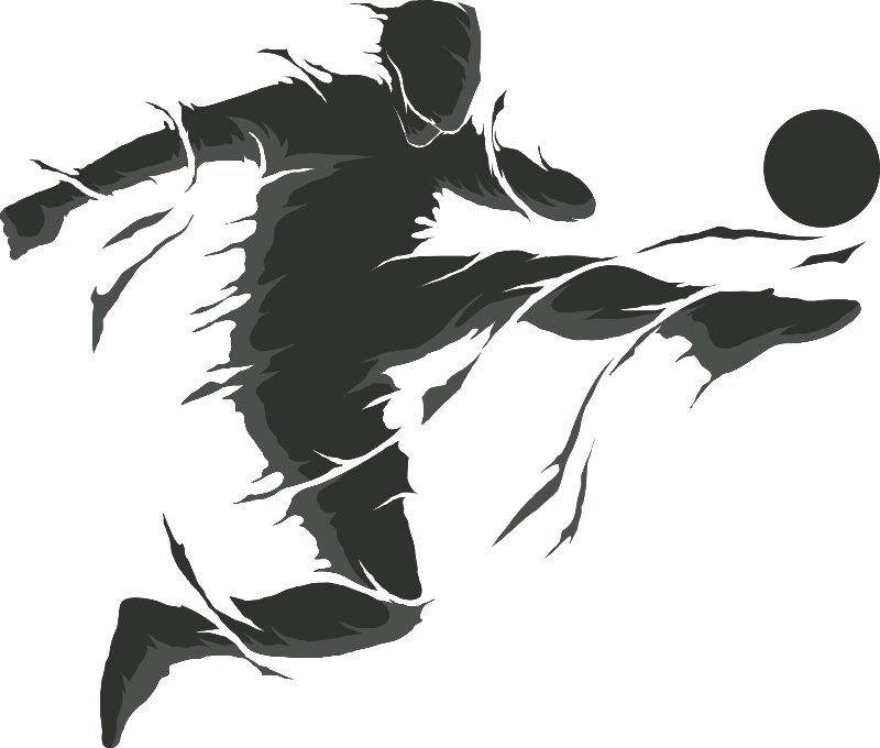 Voetbal poster voetbalspeler sticker - TenStickers