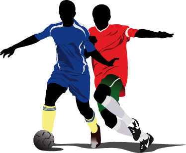 Voetbal poster vinyl jeugd strijd spelers voetbal - TenStickers