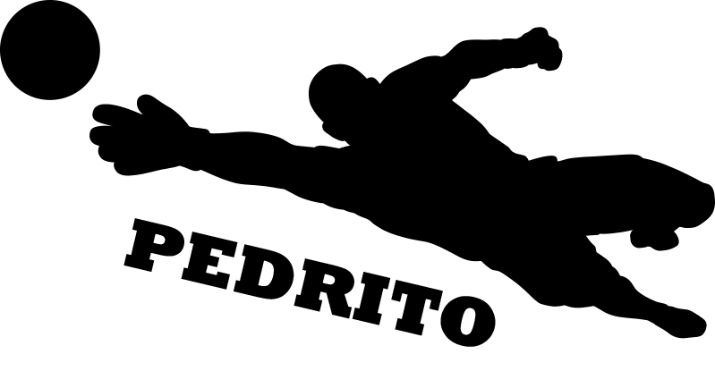 Voetbal poster aanpasbare vinyl doelman - TenStickers