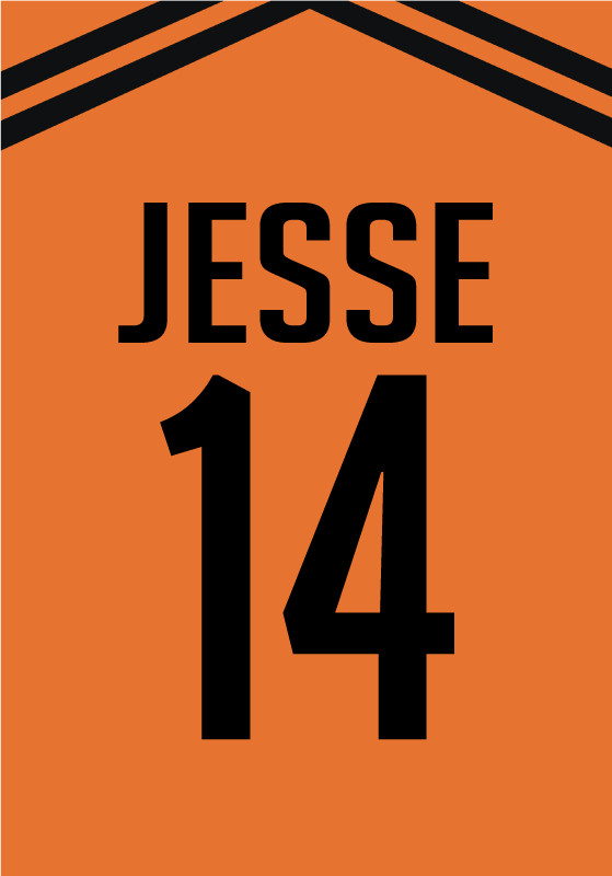 Personaliseerbaar voetbal t-shirt - TenStickers