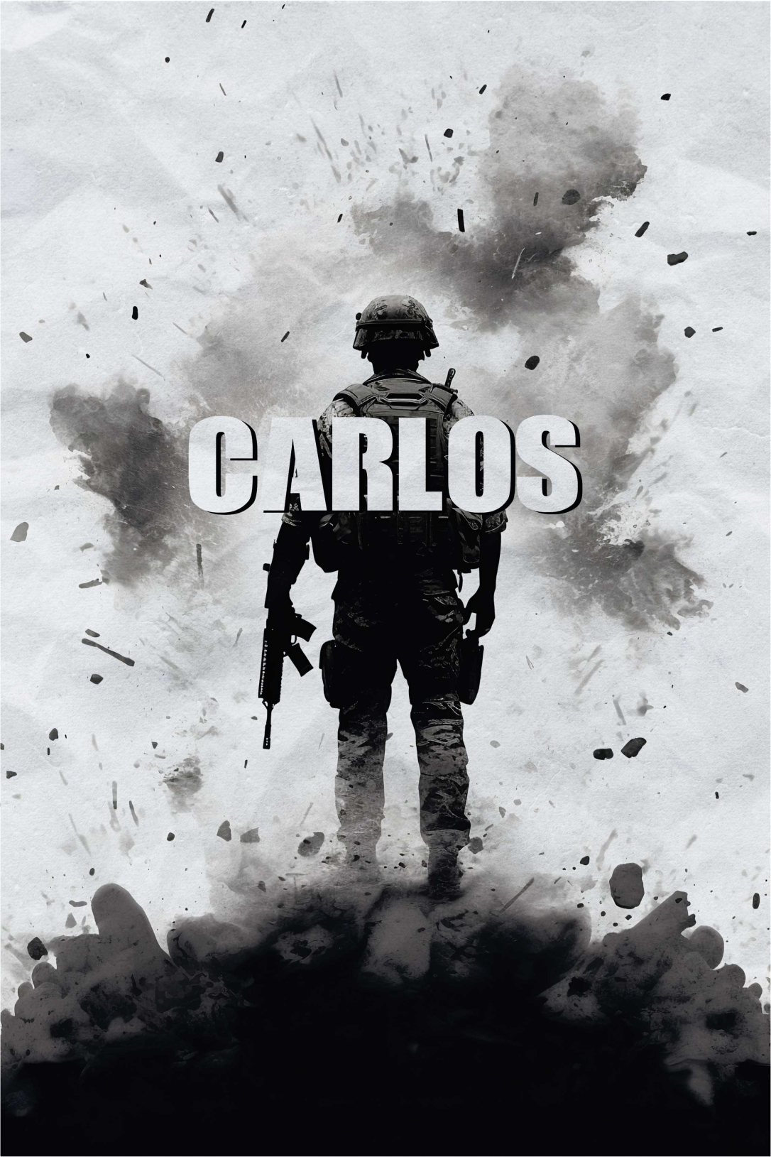 Game karakter weglopend van explosie poster - TenStickers