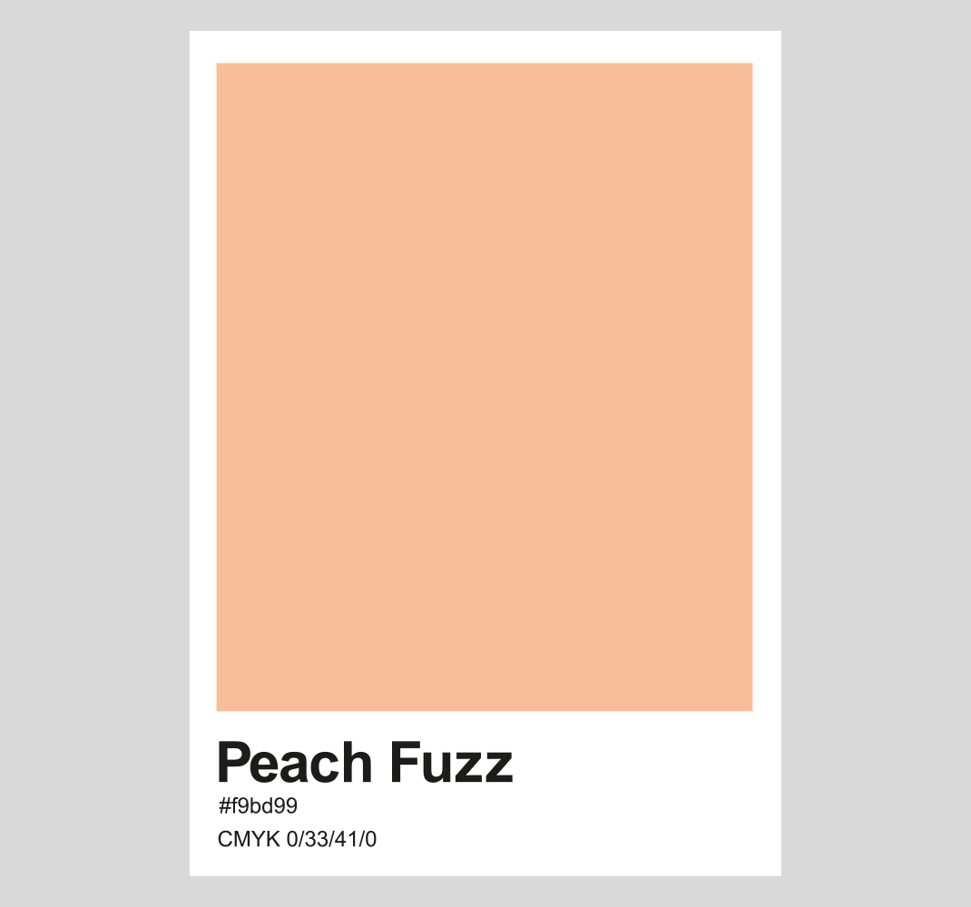 Perzik pluis Poster ontwerp - TenStickers