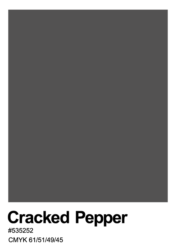 Gebarsten peper grijze poster - TenStickers