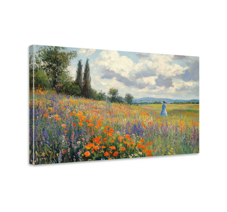 Lente veld Canvas landschap - TenStickers