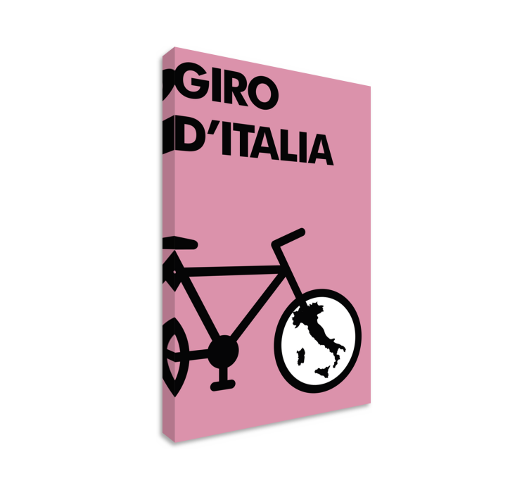 Icoon van giro d'italia Canvas schilderij sport - TenStickers