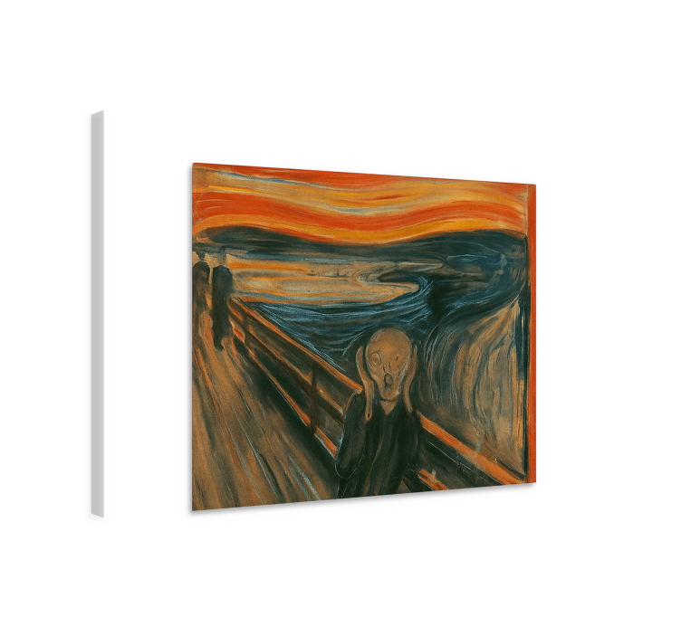 De munch-schreeuw Canvas schilderij kunst - TenStickers