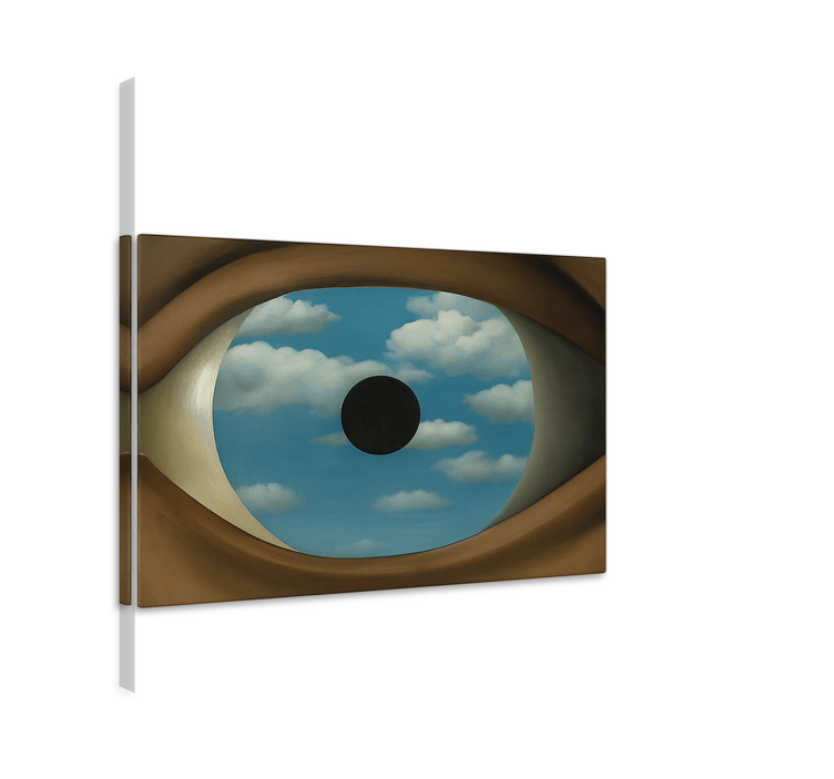 De valse spiegel Canvas schilderij kunst - TenStickers