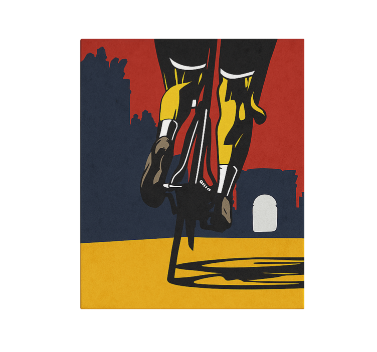 Benen dicht Canvas schilderij sport - TenStickers