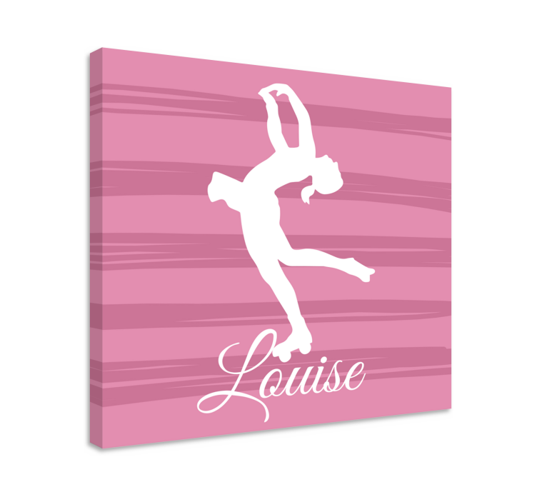 Balletdanser silhouet Canvas schilderij dansers - TenStickers