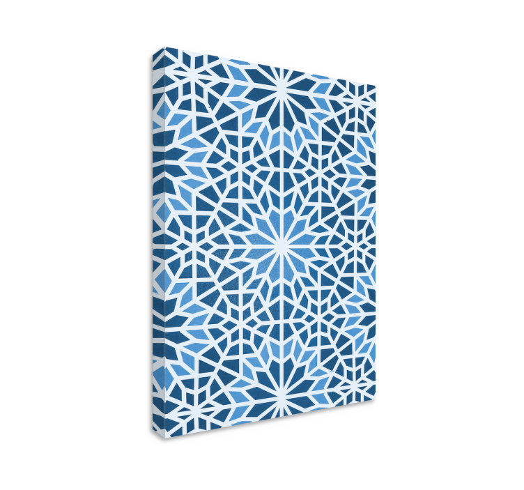 Geometrische canvas schilderij sterrenexplosie - TenStickers