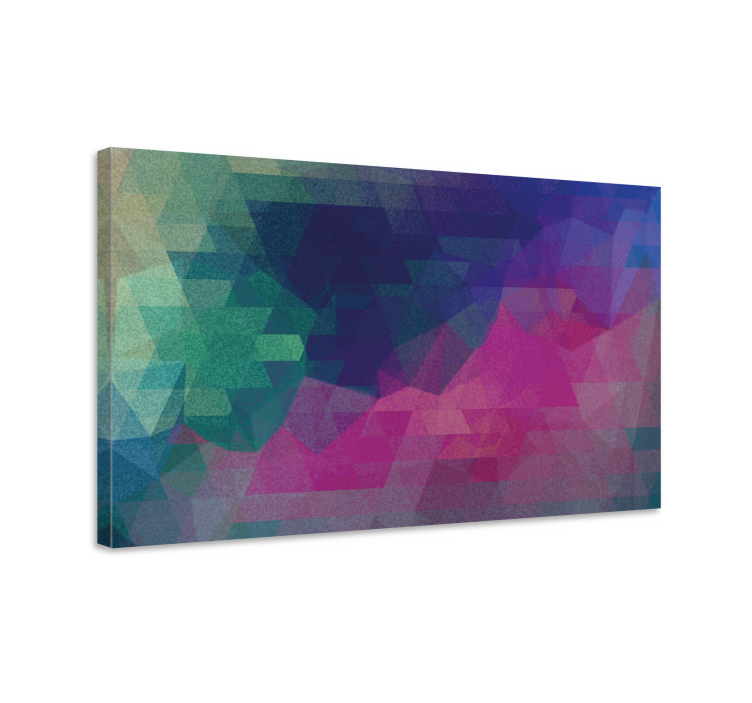 Geometrische canvas schilderij geometrische abstractie - TenStickers