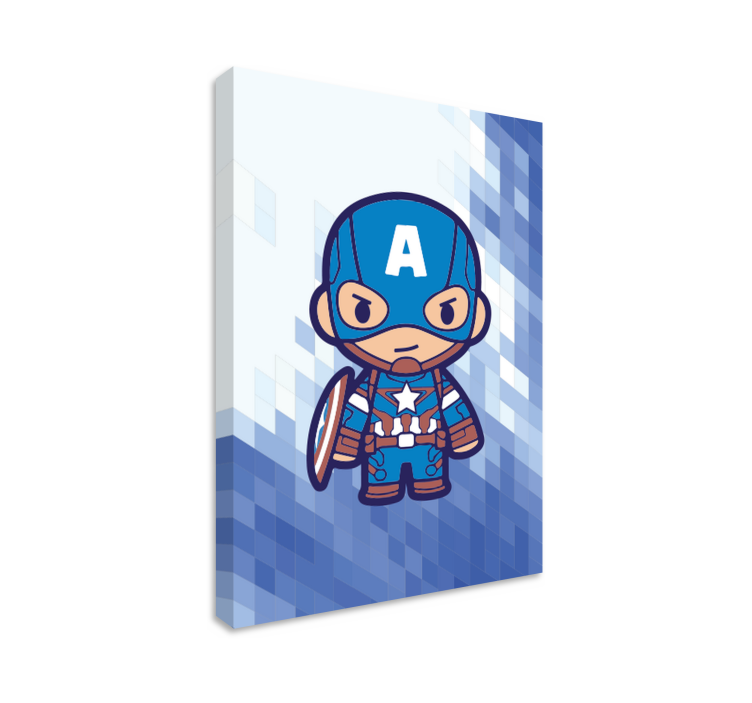 Canvas schilderij baby Captain America  - TenStickers