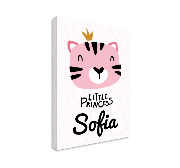 Canvas schilderij baby's kleine prinses sofia - TenStickers