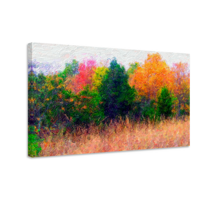 Canvas landschap levendige herfstlandschap - TenStickers