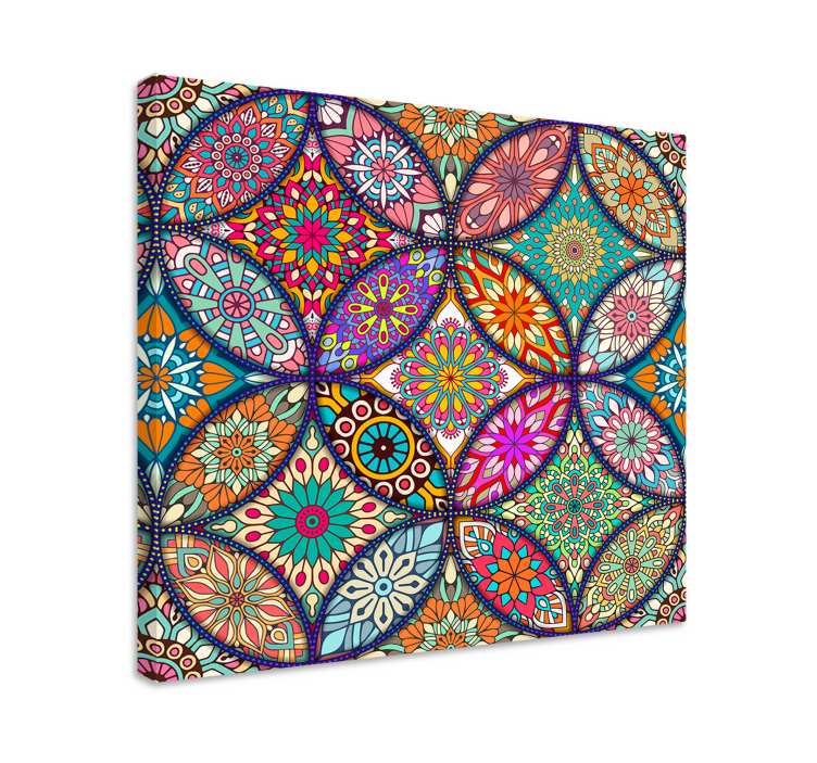 Canvas schilderij hoofdkamer mandala's - TenStickers