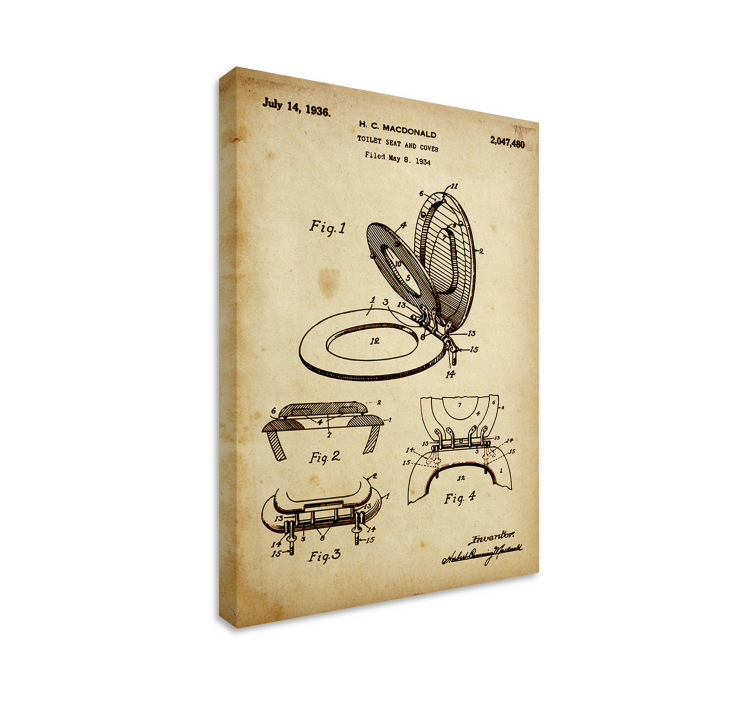 Canvas schilderij badkamer - TenStickers