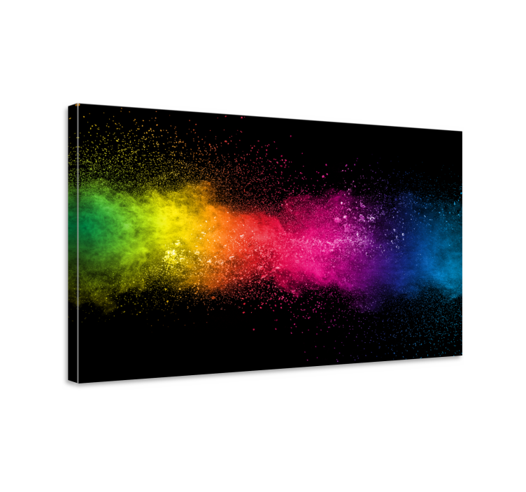 Canvas schilderij abstract Veelkleurige splash - TenStickers
