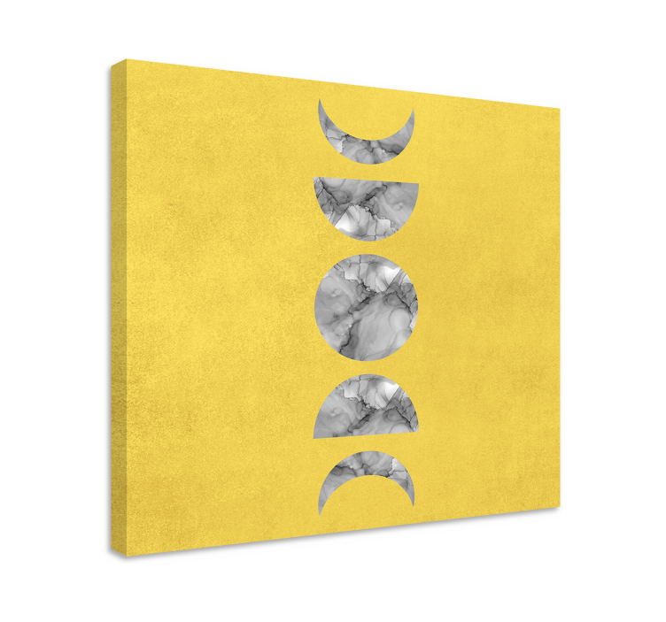 Canvas schilderij abstract fasen van de natuur - TenStickers