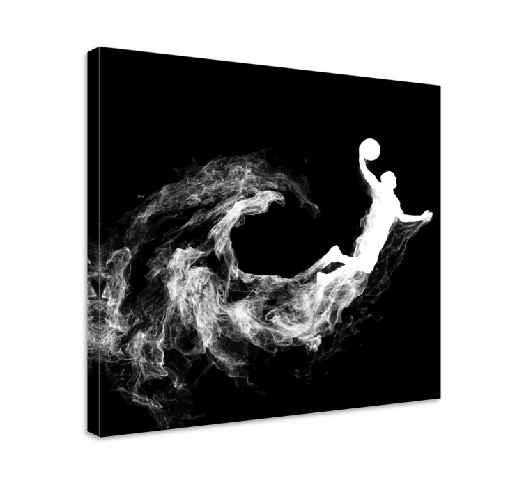 Canvas schilderij sport dynamische basketbal beweging - TenStickers