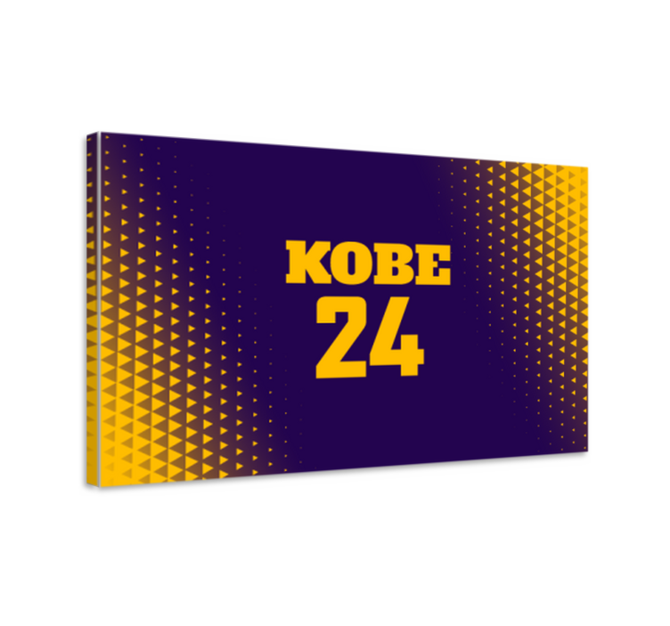 Canvas schilderij sport kobe 24 ontwerp - TenStickers